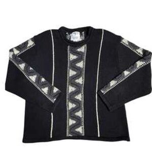 Beautiful CJ Banks Vintage 90s Hand Embroidered Sweater